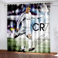New Boys Football Curtains Bedroom Living room Blackout Curtains Ring Top Eyelet