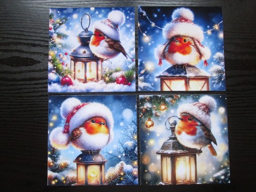 Festive christmas robin - 4,