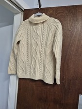 Vintage Handmade Cream Aran