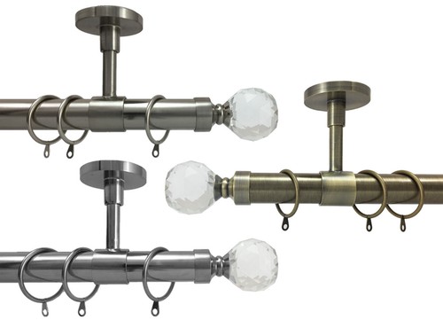 Ceiling fit curtain pole 28mm - fit,