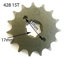 SPF02 FRONT 15T SPROCKET FOR 428 CHAIN BASHAN BS200S-7 200CC  QUAD BIKE QUAD ATV