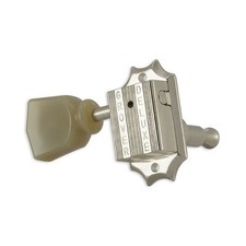 Grover 135 / 136 Kluson Deluxe Style Tuners 3 x 3 w/ Bolt Bushing (Nickel, Tuli…