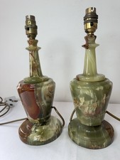 Pair Of Vintage Onyx Marble