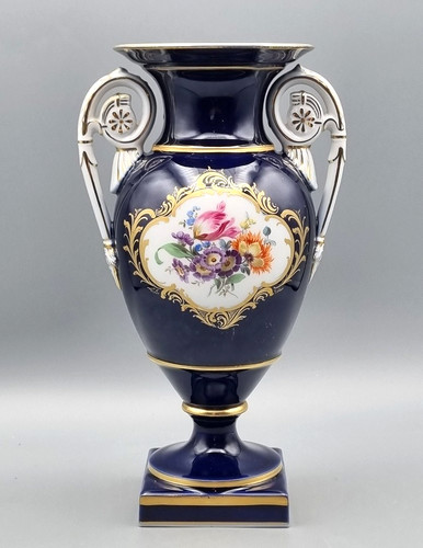 Meissen porcelain amphora vase - meissen,