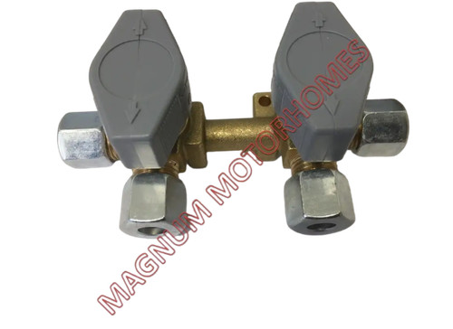 8mm way gas manifold - (5/16"), 2
