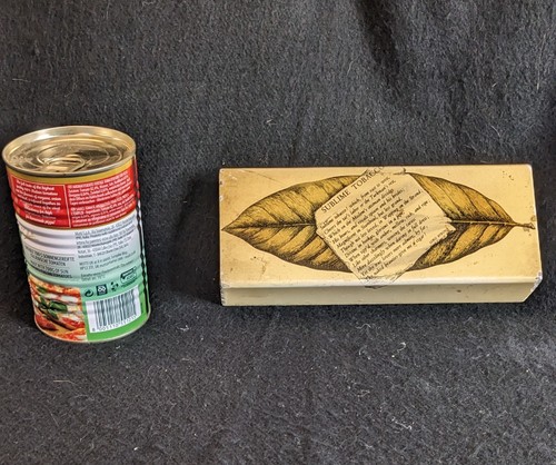 Unusual antique tobacco box - antique,