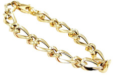 9ct gold bracelet fancy curb