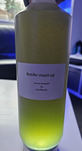 Rotifer mash coral - up, food