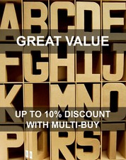 LARGE CARDBOARD PAPIER MACHE LETTERS 20.5CM 8 INCH Paper Craft