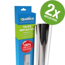 2 x 35w T5/25w T8-TWIN PACK-iQuatics T5/T8 Aluminium Reflectors- Vision 180