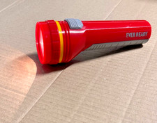 Vintage Incandescent  Ever Ready Torch - 2C - Red & Grey