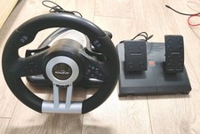 X-Rocker XR racing steering wheel + pedals USB for PC PS4 Xbox #461H Fully Works