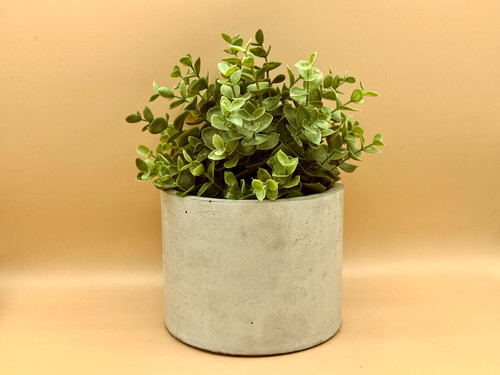 Handmade concrete plant pot - concrete,