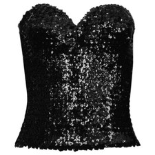 LA PERLA Sequin Corset Black