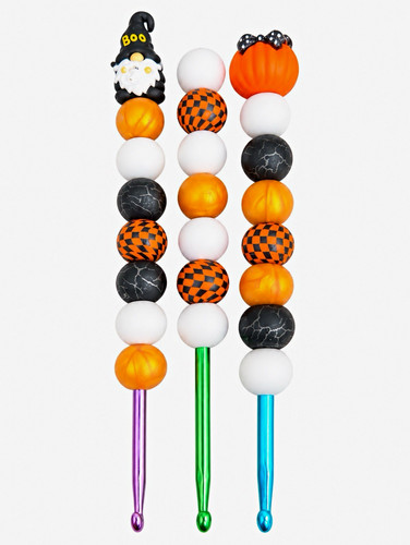 Halloween crochet hooks - crochet, set