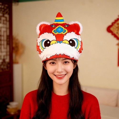 Chinese lion dance hat - chinese,
