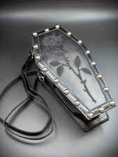 Black Gothic Coffin Crossbody
