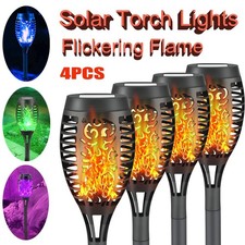 4X Flame Effect Solar Outdoor