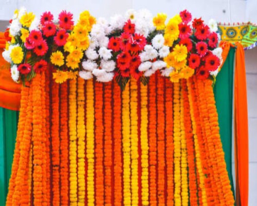 Artificial marigold - 5,