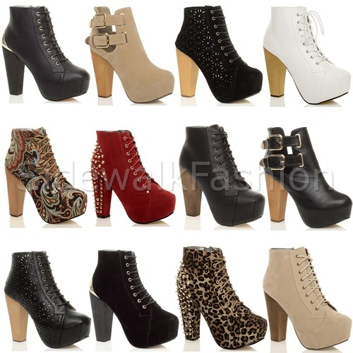 Womens ladies wooden - , block