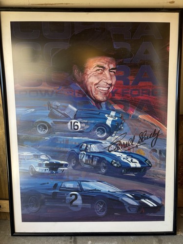 Carroll shelby signed framed - shelby,