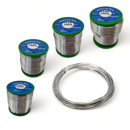 Solder wire tin fluxed core - tin,