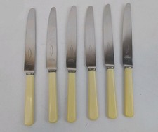 Vintage Dinner Knives  by A. E. Poston Sheffield Firth Stainless Steel Resin D4