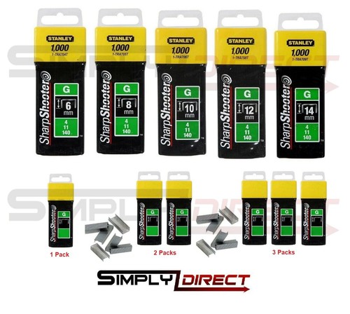 Stanley staples 6mm - 6mm, 10mm