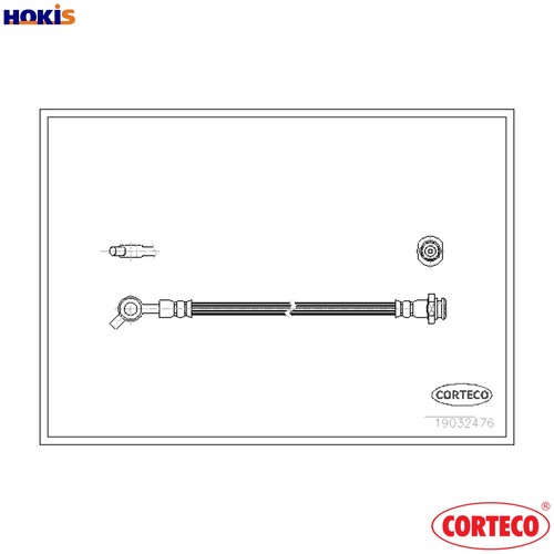 Brake hose 19032476 for - brake,