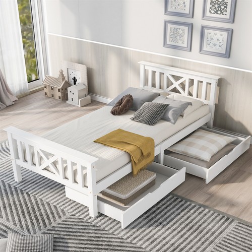 Wooden bed frame solid - frame, pine
