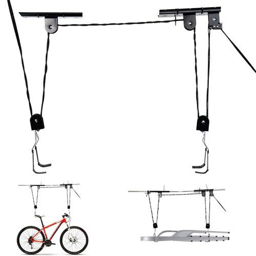 Ceiling bike storage lift hang - ceiling,