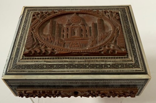Vintage carved taj mahal - vintage,