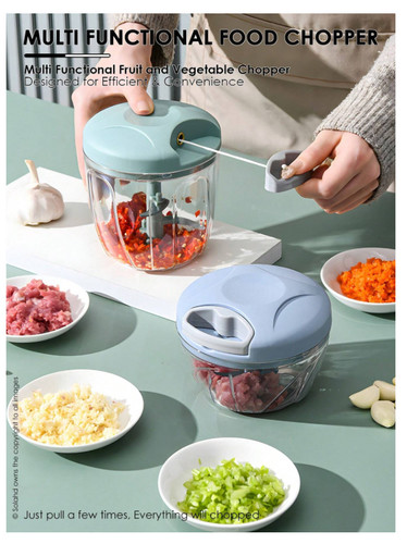 Manual food chopper garlic - food,