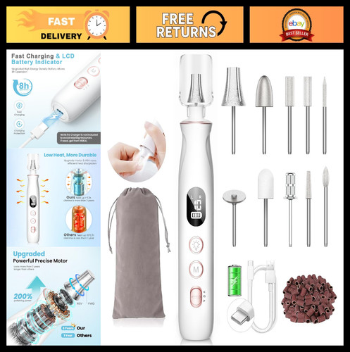 Cordless electric nail file - cordless,