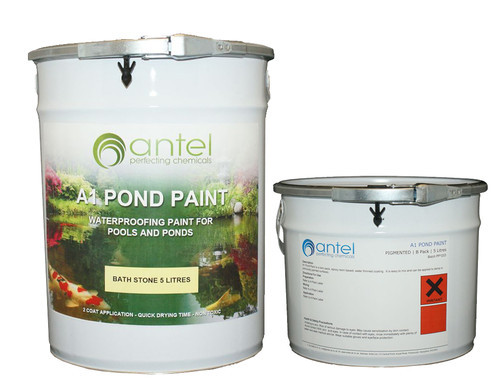 Pond paint waterproofing - pond,