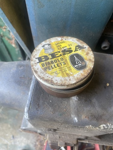Besa pellet tin vintage - vintage, with