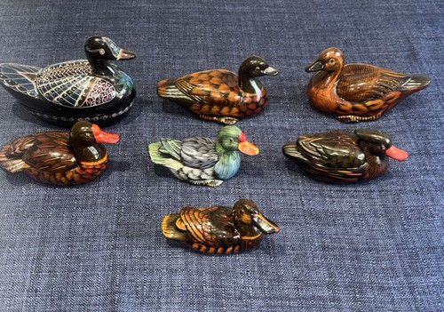 Vintage duck mallard - mallard, figures