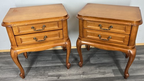 Pair bedside tables vintage - bedside,