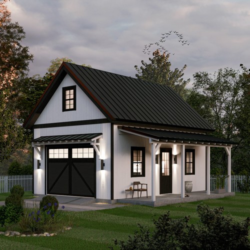 One car garage - one,