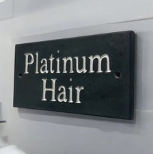 Natural Slate House Sign Deep