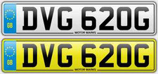 CHERISHED NUMBER PLATE -DVG