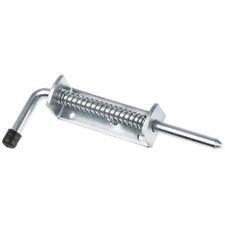 Spring loaded bolts - loaded, zinc