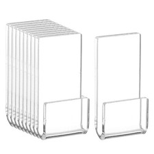 12 Pcs Vinyl Record Wall Mount, Acrylic Vinyl Record Holder Display Shelf, Clear