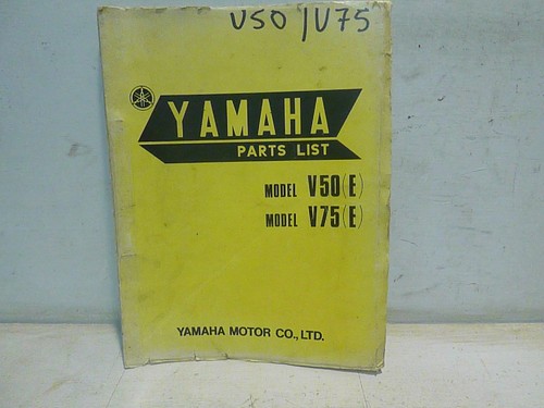Yamaha v50e v75e - v50e, list