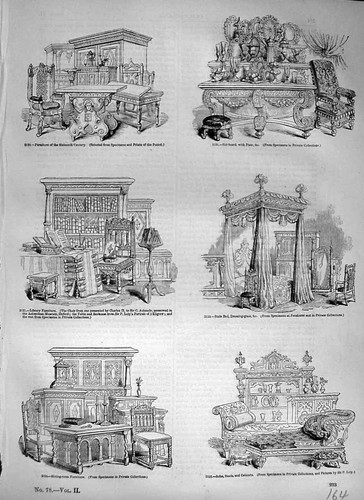 Antique old print 1320 - antique,