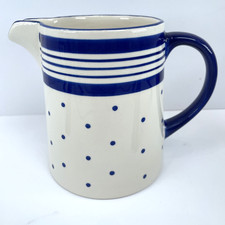 Price & Kensington Blue Mix & Match Jug Spots And Stripes 5.5"