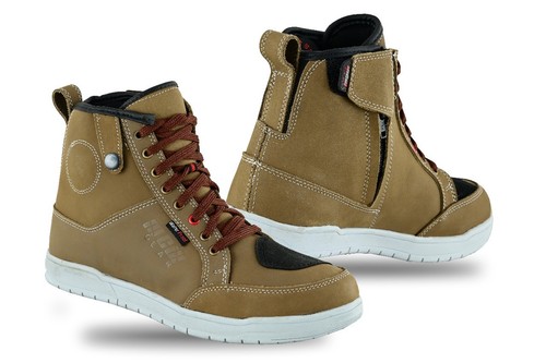 Mens brown leather motorcycle - brown,