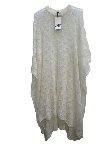 Zara ecru open knit - ecru,