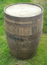 GRADE A - OLD RECLAIMED USED RUSTIC WHISKEY / SCOTCH WHISKY OAK WOODEN BARREL