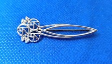 Carrick Jewellery Ltd Scottish Silver Rennie Mackintosh Openwork Rose Brooch CJL